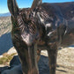 Donkey - Donkey Statue, Mule Sculpture, Life Size Burro, Cast Aluminum by The Old Grainery (aluminum, brown, cast aluminum)