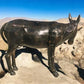 Donkey - Donkey Statue, Mule Sculpture, Life Size Burro, Cast Aluminum by The Old Grainery (aluminum, brown, cast aluminum)