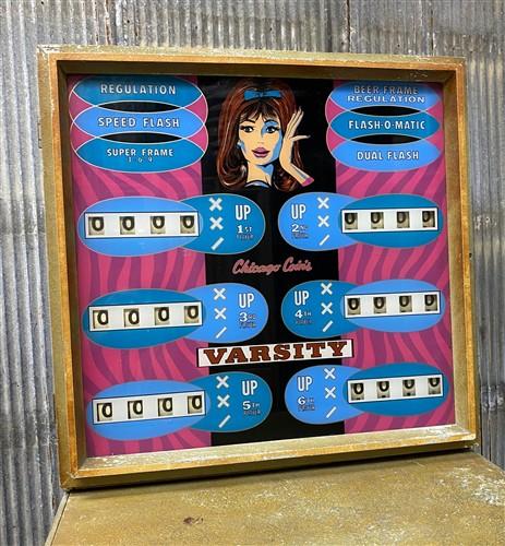 Arcade Game - 1960 Chicago Coin Varsity 6 Player Puck Bowler, Vintage Arcade Game, Coin-op by The Old Grainery (1935, arca...