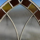 Antique Stained Glass, Arched Church Window, Architectural Leaded Art Glass A43