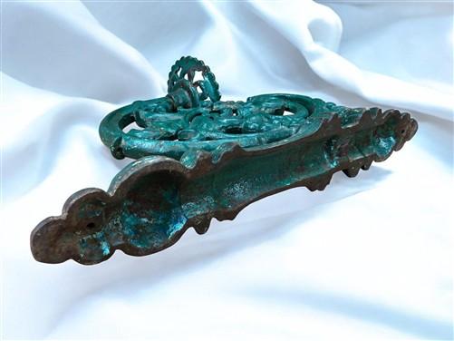 Ornate Cast Iron Plant Lamp Bracket, Vintage Wall Mount Garden Plant Holder B,