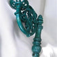 Ornate Cast Iron Plant Lamp Bracket, Vintage Wall Mount Garden Plant Holder C, by The Old Grainery (21 in, 6 in, dna)