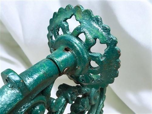 Ornate Cast Iron Plant Lamp Bracket, Vintage Wall Mount Garden Plant Holder C, by The Old Grainery (21 in, 6 in, dna)
