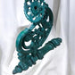 Ornate Cast Iron Plant Lamp Bracket, Vintage Wall Mount Garden Plant Holder C, by The Old Grainery (21 in, 6 in, dna)