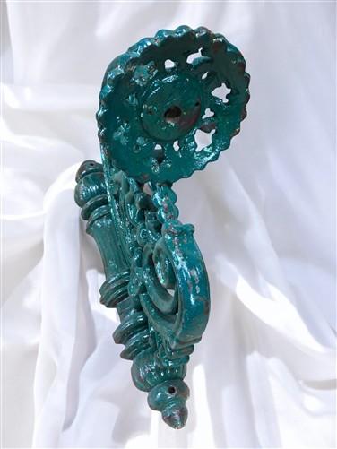 Ornate Cast Iron Plant Lamp Bracket, Vintage Wall Mount Garden Plant Holder D,