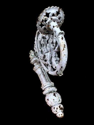 Plant hanger - Ornate Cast Iron Plant Lamp Bracket, Vintage Wall Mount Garden Plant Holder E, by The Old Grainery (21 inch...