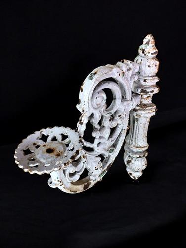 Plant hanger - Ornate Cast Iron Plant Lamp Bracket, Vintage Wall Mount Garden Plant Holder E, by The Old Grainery (21 inch...