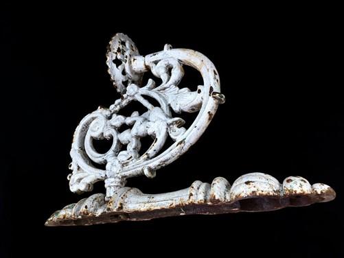Plant hanger - Ornate Cast Iron Plant Lamp Bracket, Vintage Wall Mount Garden Plant Holder E, by The Old Grainery (21 inch...