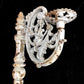 Ornate Cast Iron Plant Lamp Bracket, Vintage Wall Mount Garden Plant Holder A,