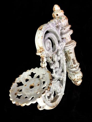 Ornate Cast Iron Plant Lamp Bracket, Vintage Wall Mount Garden Plant Holder A,