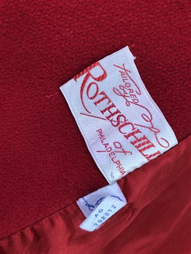 Girls coat - Rothschild Girls Red Dress Coat, Faux Fur Collar Hem, Vintage Holiday Coat, by The Old Grainery (Basic Coat,...