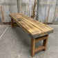 Rustic Folding Bench (54x14.5) Vintage Reclaimed Wood Bench, Farmhouse Seat, A72