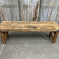 Rustic Folding Bench (54x14.5) Vintage Reclaimed Wood Bench, Farmhouse Seat, A72