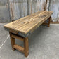 Rustic Folding Bench (54x14.5) Vintage Reclaimed Wood Bench, Farmhouse Seat, A72