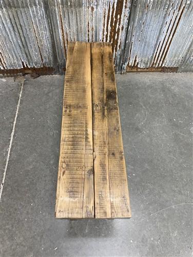Rustic Folding Bench (54x14.5) Vintage Reclaimed Wood Bench, Farmhouse Seat, A72