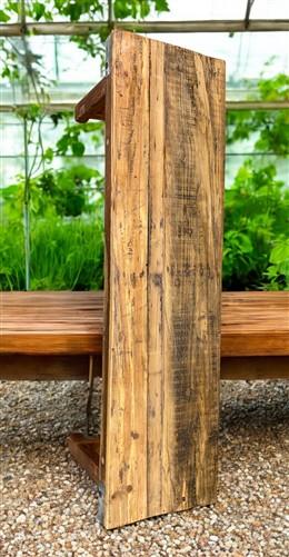 Rustic Folding Bench (54x14.75) Vintage Reclaimed Wood Bench, Farmhouse Seat A73