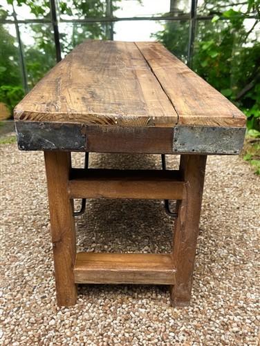 Rustic Folding Bench (54x14.75) Vintage Reclaimed Wood Bench, Farmhouse Seat A73