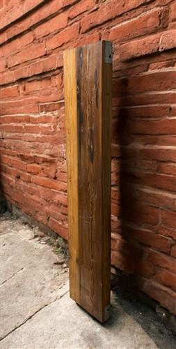 Rustic Folding Bench (72x14.5) Vintage Reclaimed Wood Bench, Farmhouse Seat, A81