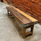 Rustic Folding Bench (72x14.5) Vintage Reclaimed Wood Bench, Farmhouse Seat, A81