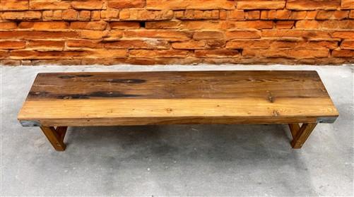 Rustic Folding Bench (72x14.5) Vintage Reclaimed Wood Bench, Farmhouse Seat, A81