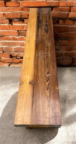 Rustic Folding Bench (72x14.5) Vintage Reclaimed Wood Bench, Farmhouse Seat, A81