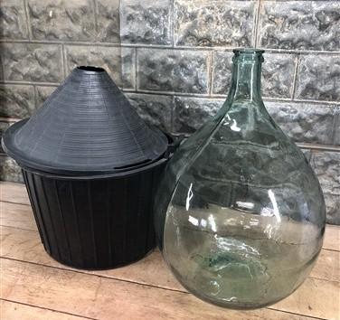 Demijohn - Large Balon Bottle, Demijohn Glass Bottle, Wine Beer Carboy, Brewing Jug B, by The Old Grainery (balon, beer, b...