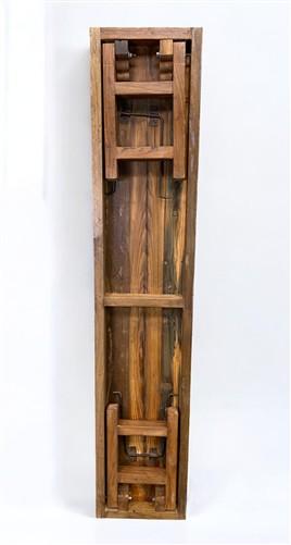 Bench - Rustic Folding Bench (72x14.5) Vintage Reclaimed Wood Bench, Farmhouse Seat, A82 by The Old Grainery (Adults, Benc...