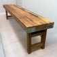 Bench - Rustic Folding Bench (72x14.5) Vintage Reclaimed Wood Bench, Farmhouse Seat, A82 by The Old Grainery (Adults, Benc...