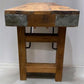 Rustic Folding Bench (72x14.5) Vintage Reclaimed Wood Bench, Farmhouse Seat, A84