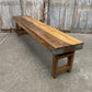 Bench - Rustic Folding Bench (72x14.5) Vintage Reclaimed Wood Bench, Farmhouse Seat, A85 by The Old Grainery (Adults, Benc...