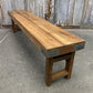 Rustic Folding Bench (72x14.5) Vintage Reclaimed Wood Bench, Farmhouse Seat, A87