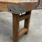 Rustic Folding Bench (72x14.5) Vintage Reclaimed Wood Bench, Farmhouse Seat, A87