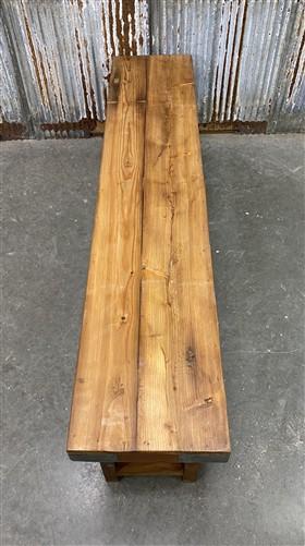 Rustic Folding Bench (72x14.5) Vintage Reclaimed Wood Bench, Farmhouse Seat, A87