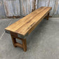 Rustic Folding Bench (72x14.5) Vintage Reclaimed Wood Bench, Farmhouse Seat, A87