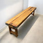 Rustic Folding Bench (72x14.5) Vintage Reclaimed Wood Bench, Farmhouse Seat, A88