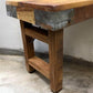 Rustic Folding Bench (72x14.5) Vintage Reclaimed Wood Bench, Farmhouse Seat, A88