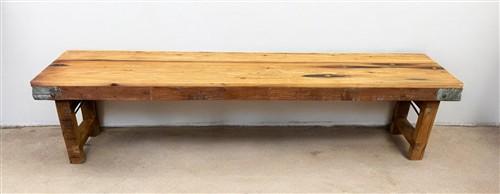 Rustic Folding Bench (72x14.5) Vintage Reclaimed Wood Bench, Farmhouse Seat, A88