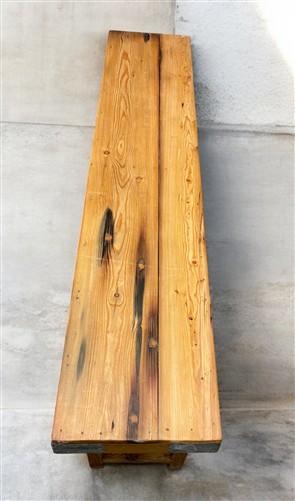 Rustic Folding Bench (72x14.5) Vintage Reclaimed Wood Bench, Farmhouse Seat, A88