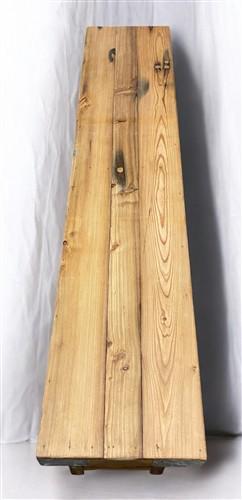 Rustic Folding Bench (72x14.5) Vintage Reclaimed Wood Bench, Farmhouse Seat, A89