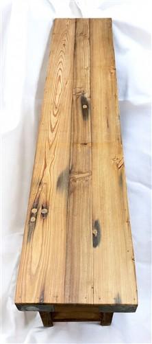 Rustic Folding Bench (72x14.5) Vintage Reclaimed Wood Bench, Farmhouse Seat, A89