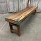 Rustic Folding Bench (72x14.5) Vintage Reclaimed Wood Bench, Farmhouse Seat, A83