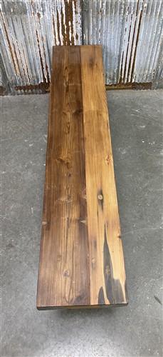 Rustic Folding Bench (72x14.5) Vintage Reclaimed Wood Bench, Farmhouse Seat, A83