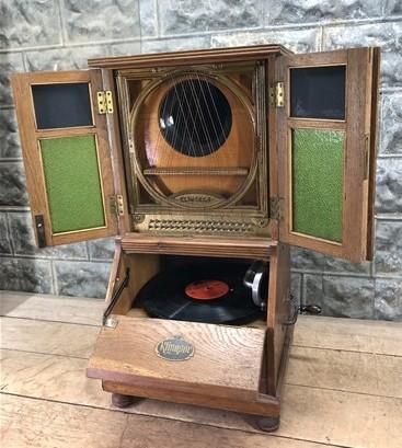 Phonograph - Klingsor Disc Phonograph Talking Machine, Gramophone Piano Strings Parts Repair by The Old Grainery (disc, gr...