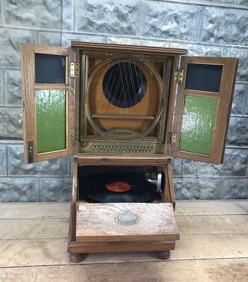 Phonograph - Klingsor Disc Phonograph Talking Machine, Gramophone Piano Strings Parts Repair by The Old Grainery (disc, gr...