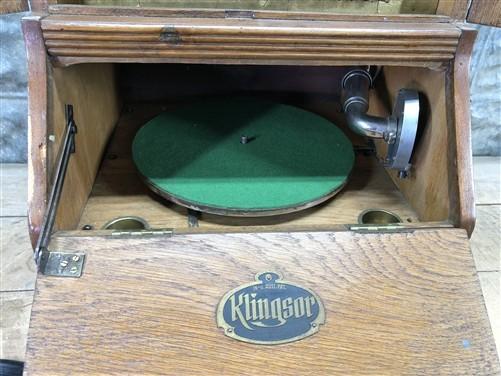 Phonograph - Klingsor Disc Phonograph Talking Machine, Gramophone Piano Strings Parts Repair by The Old Grainery (disc, gr...