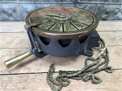 Brelco Engine Order Telegraph, Brass Ship Throttle, Vintage Engine Room Transfer
