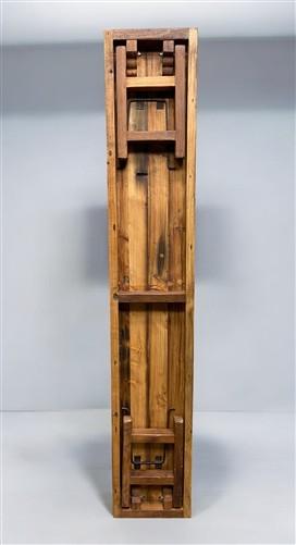 Bench - Rustic Folding Bench (84x14.5) Vintage Reclaimed Wood Bench, Farmhouse Seat, A90 by The Old Grainery (Adults, Benc...