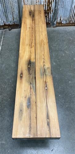 Bench - Rustic Folding Bench (84x14.25) Vintage Reclaimed Wood Bench, Farmhouse Seat A91 by The Old Grainery (Adults, Benc...