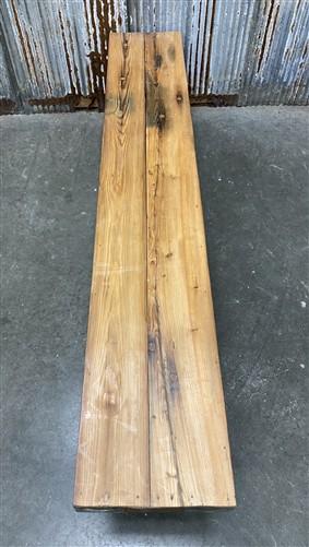 Bench - Rustic Folding Bench (84x14.25) Vintage Reclaimed Wood Bench, Farmhouse Seat A91 by The Old Grainery (Adults, Benc...
