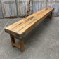 Bench - Rustic Folding Bench (84x14.25) Vintage Reclaimed Wood Bench, Farmhouse Seat A91 by The Old Grainery (Adults, Benc...